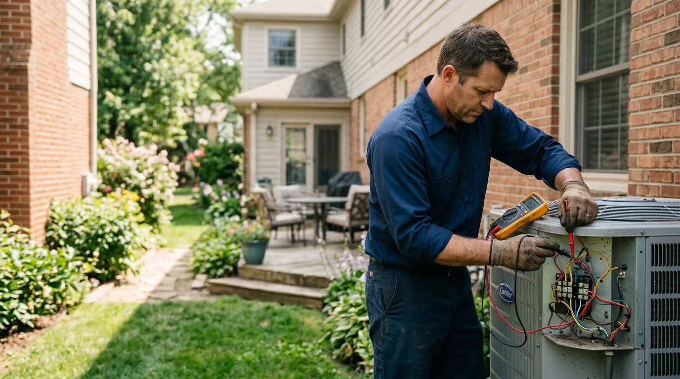 HVAC technician working near Perham, MN